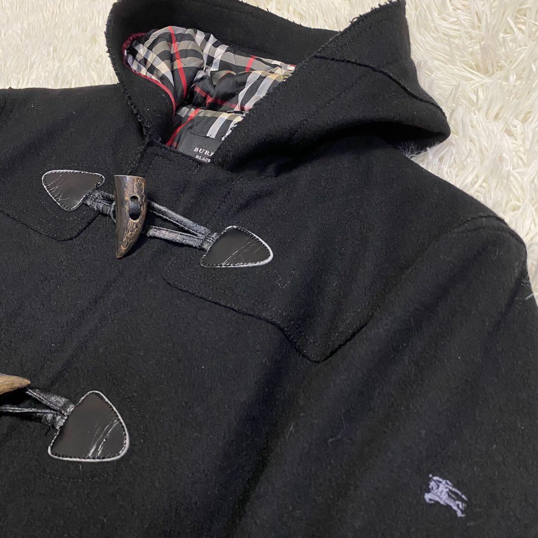 【美品✨】バーバリーブラックレベール ダッフルコート ノバチェック ホースロゴL