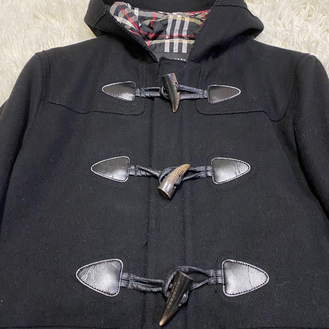 【美品✨】バーバリーブラックレベール ダッフルコート ノバチェック ホースロゴL