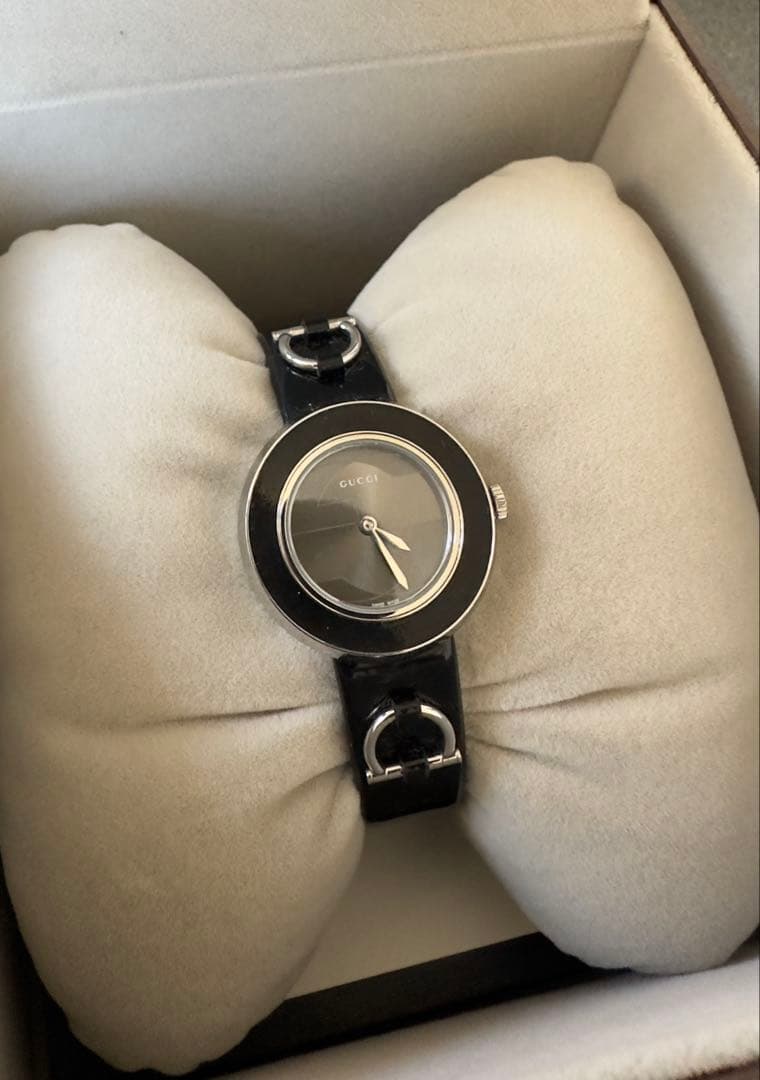 美品 GUCCI 129.5 グッチ チェンジベゼル レディース腕時計