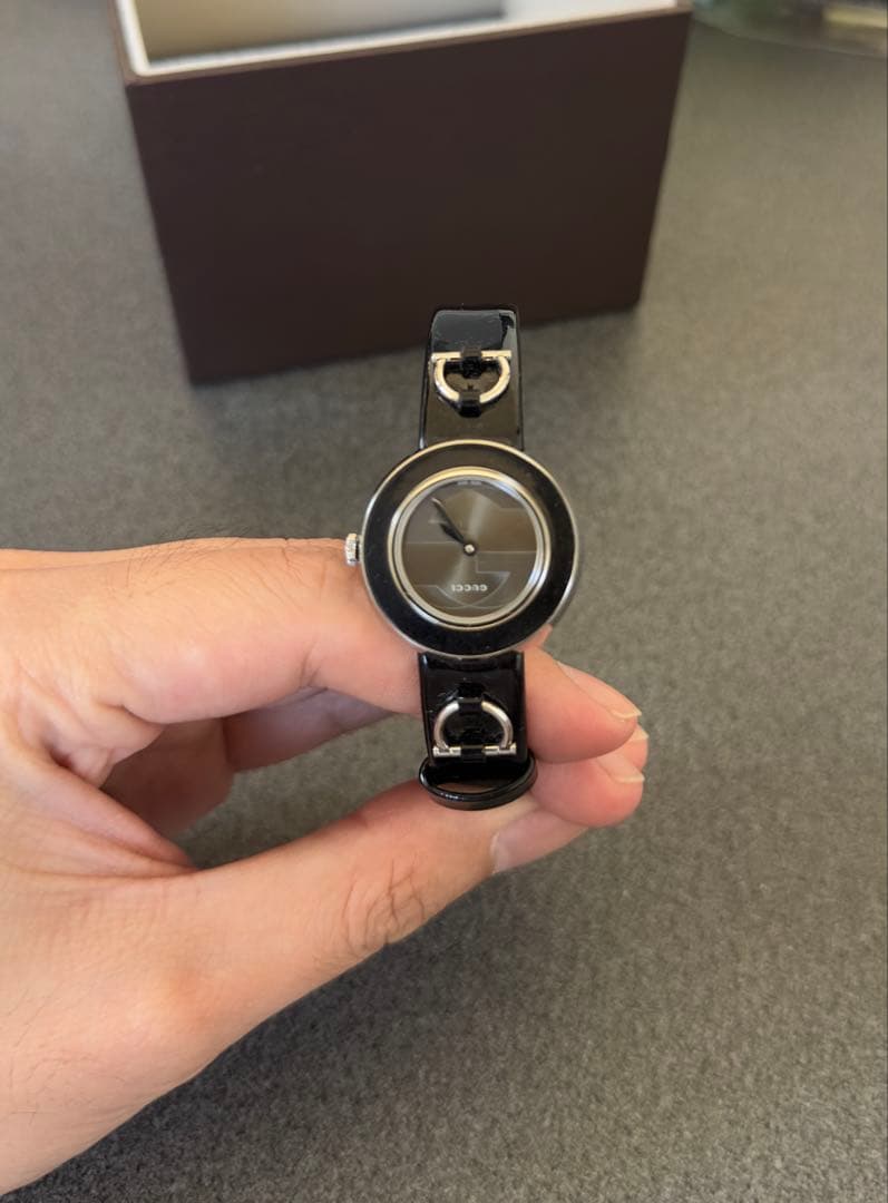 美品 GUCCI 129.5 グッチ チェンジベゼル レディース腕時計