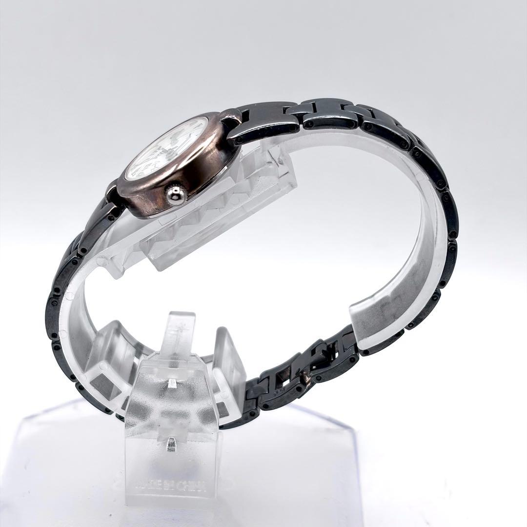 美品 バングルウォッチ 時計 4Pダイヤ レディース シルバー925