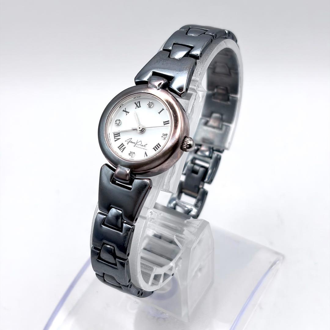 美品 バングルウォッチ 時計 4Pダイヤ レディース シルバー925