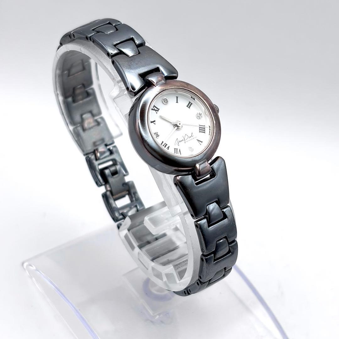 美品 バングルウォッチ 時計 4Pダイヤ レディース シルバー925