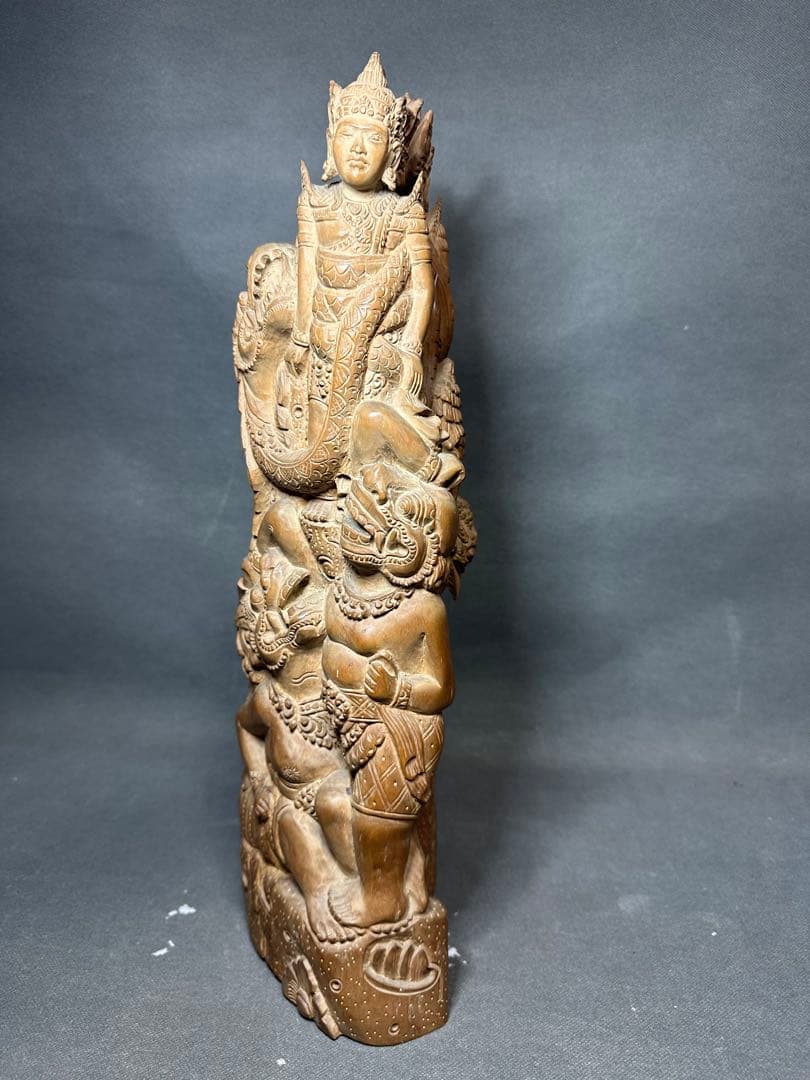 超大型　インドネシア　バリ島　木彫り　ガルーダ　魔除　弁財天　ガネーシャ仏教美術