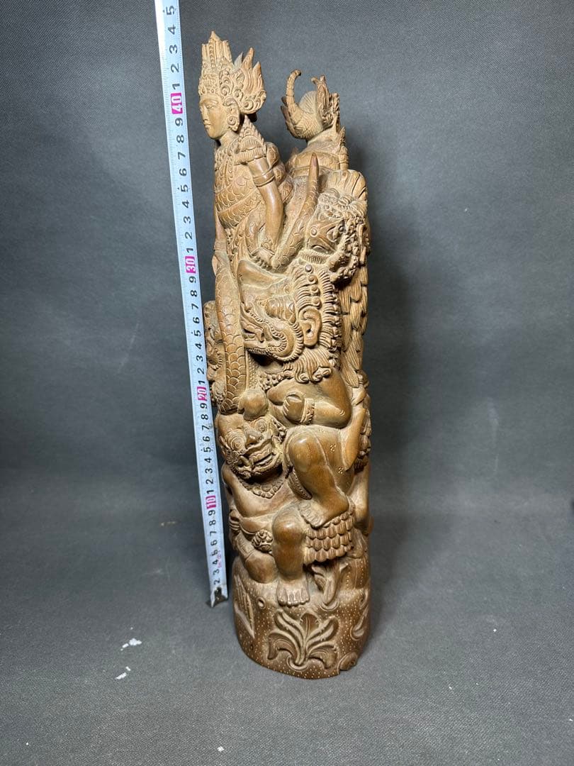 超大型　インドネシア　バリ島　木彫り　ガルーダ　魔除　弁財天　ガネーシャ仏教美術
