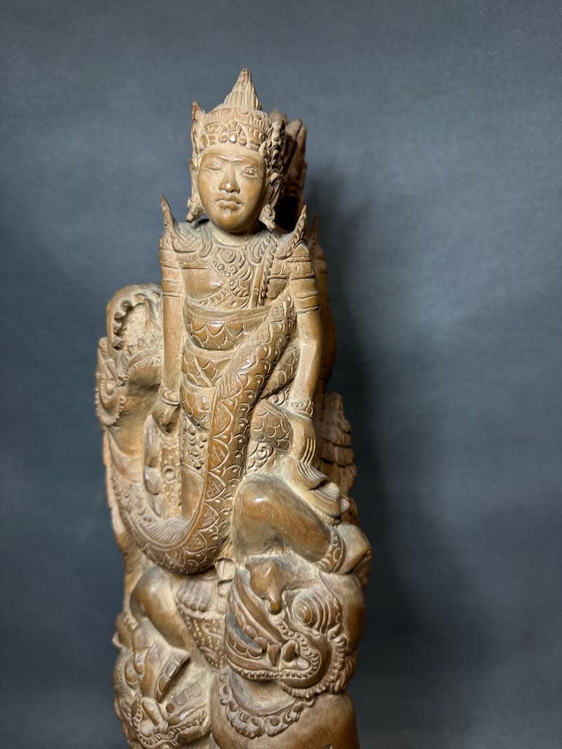 超大型　インドネシア　バリ島　木彫り　ガルーダ　魔除　弁財天　ガネーシャ仏教美術