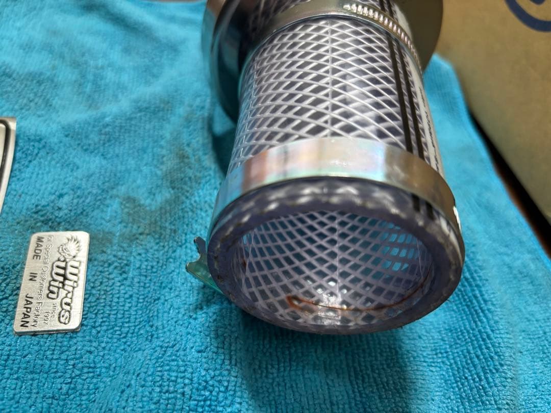 WirusWin FTR用サイレンサー型エアクリーナーKit