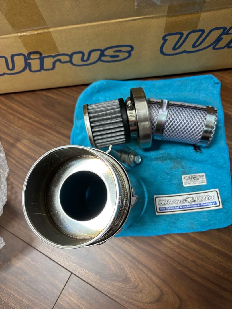 WirusWin FTR用サイレンサー型エアクリーナーKit