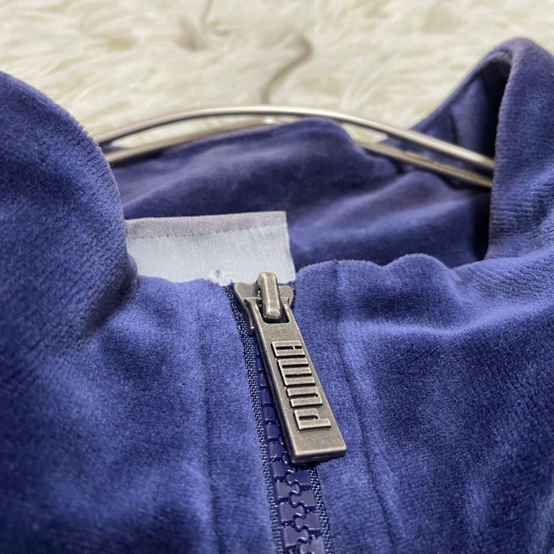 【希少◦2XL✨】PUMA ベロア Y2K ジャージ セットアップ ネイビー