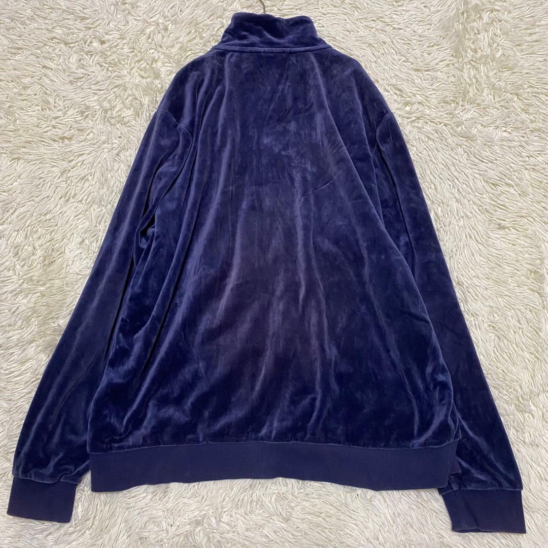 【希少◦2XL✨】PUMA ベロア Y2K ジャージ セットアップ ネイビー
