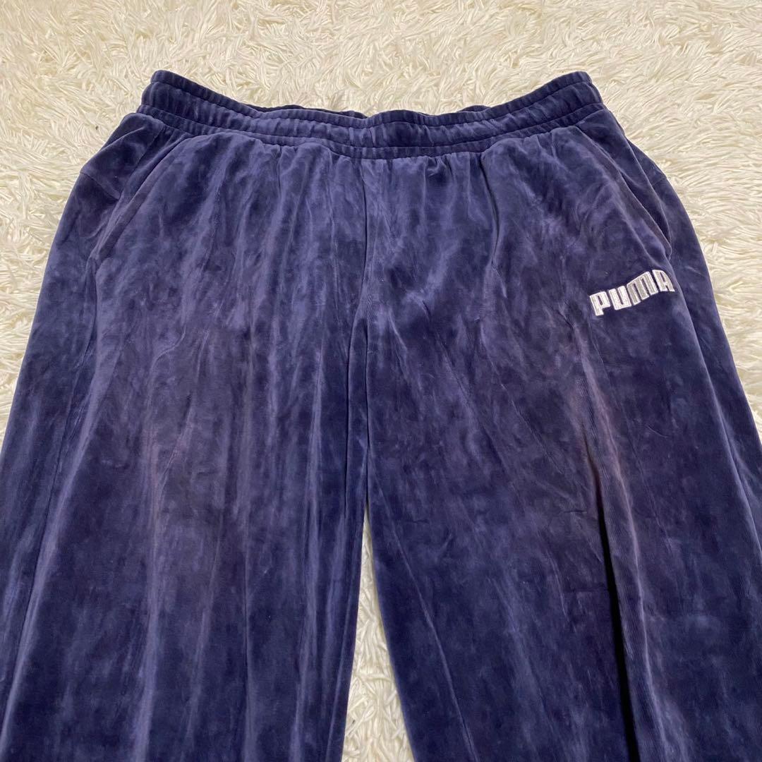 【希少◦2XL✨】PUMA ベロア Y2K ジャージ セットアップ ネイビー