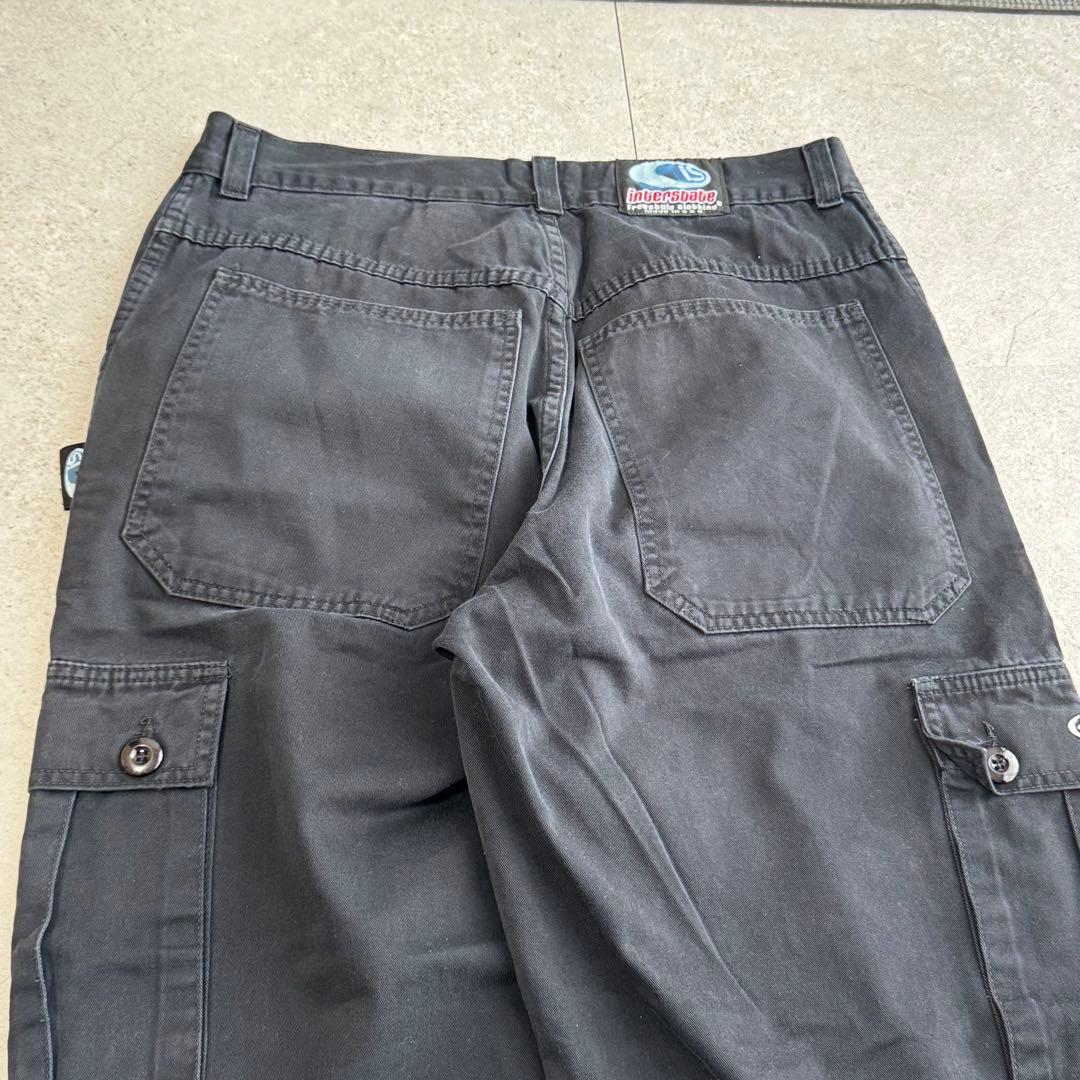 極太ワイドバギー 米国製 INTERSTATE インターステート パンツ 黒