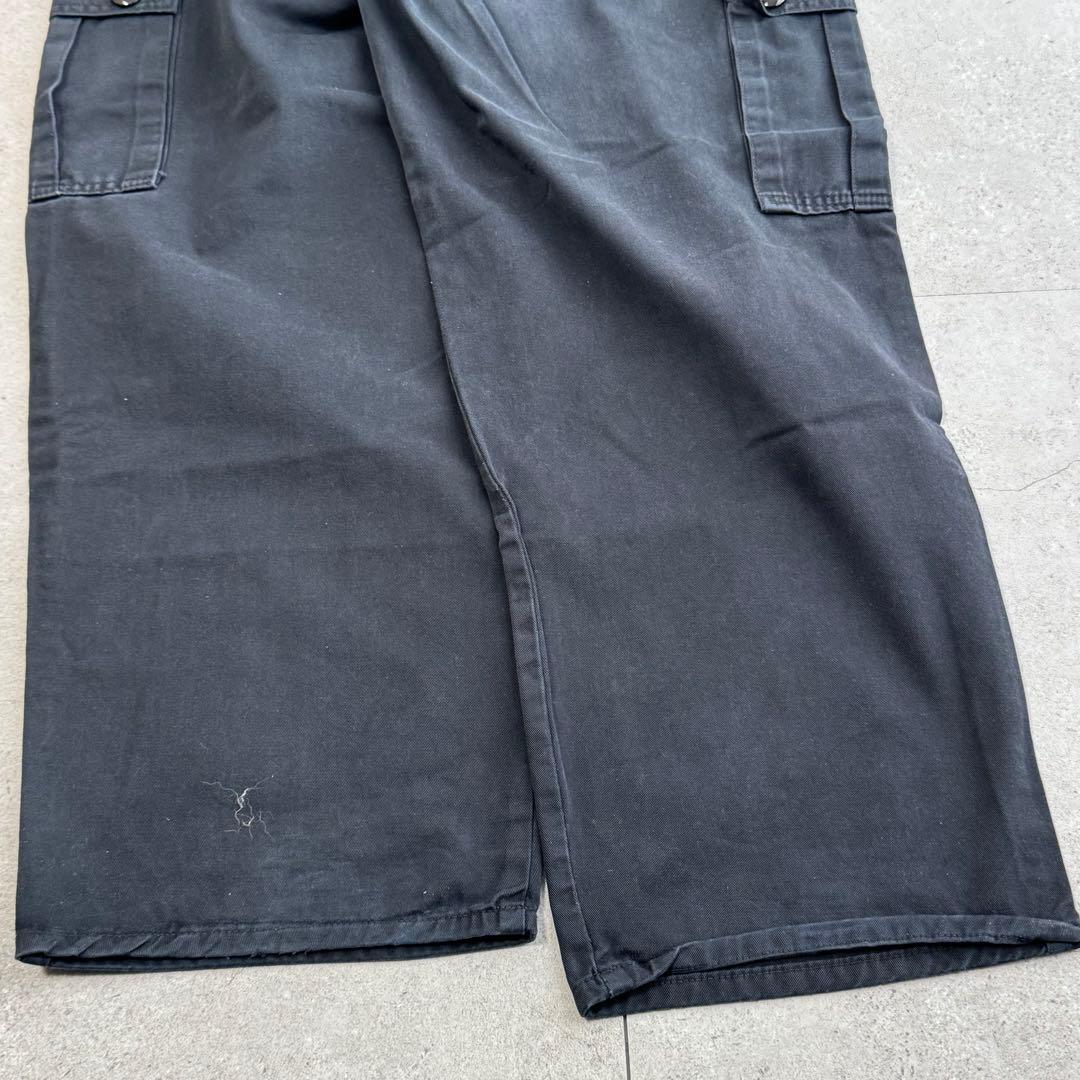 極太ワイドバギー 米国製 INTERSTATE インターステート パンツ 黒