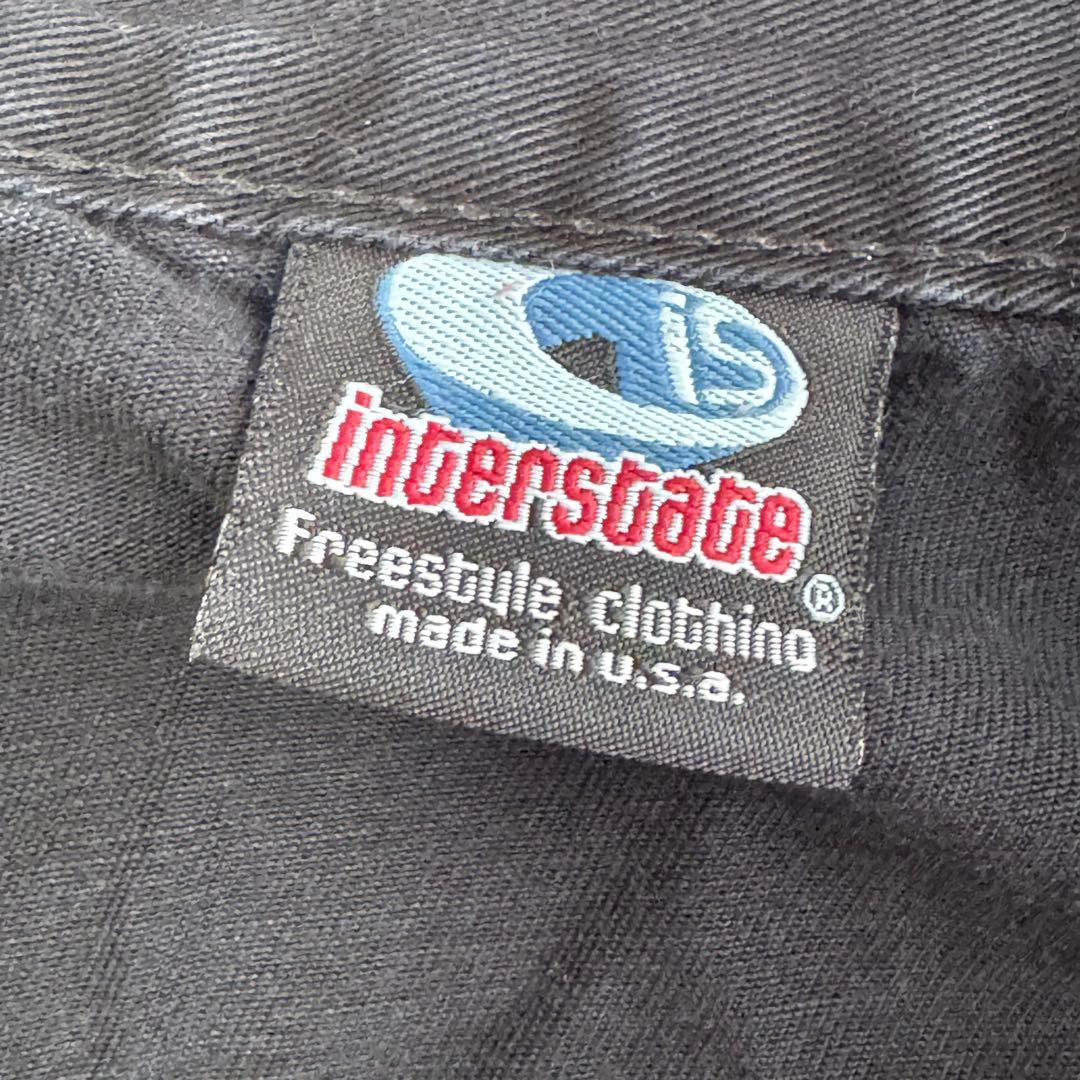 極太ワイドバギー 米国製 INTERSTATE インターステート パンツ 黒