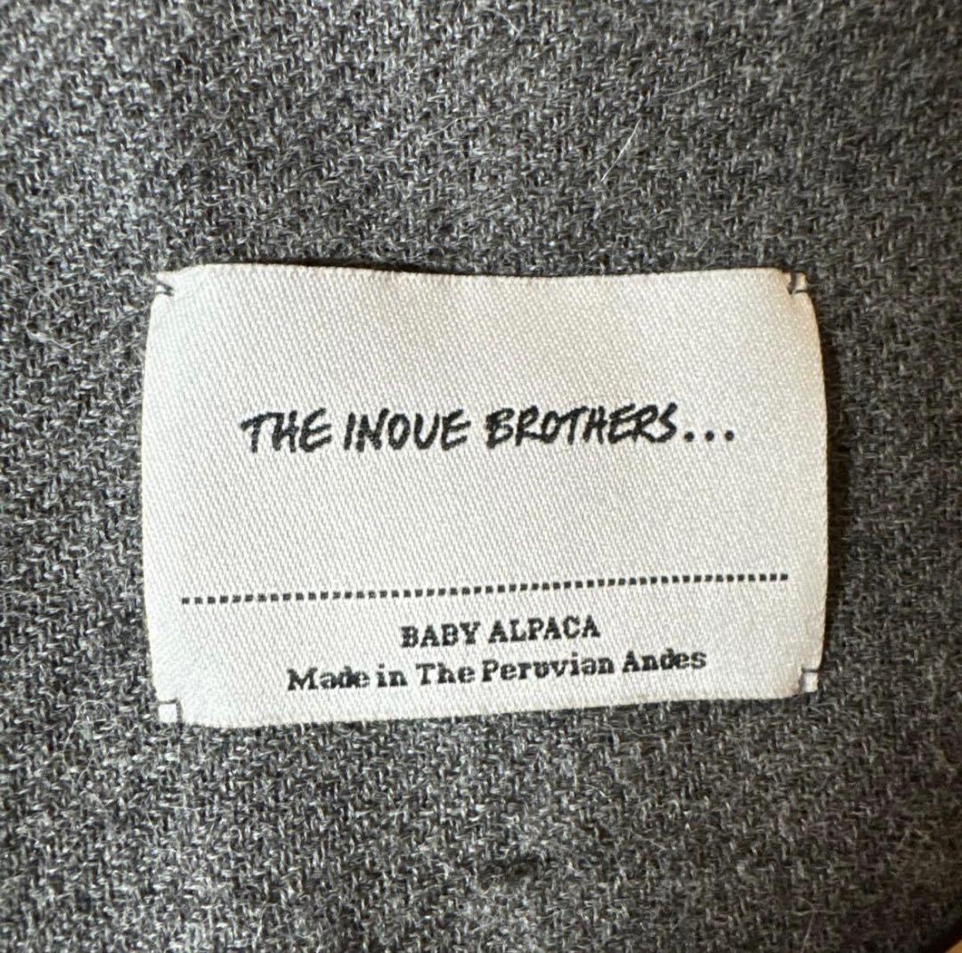【美品】THE INOUVE BROTHERS ベビーアルパカ マフラー グレー