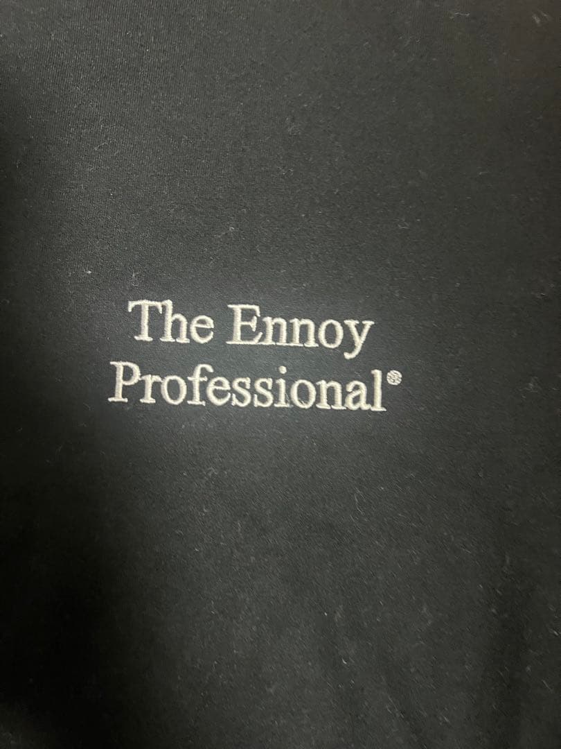 エンノイ Tシャツ XL スタイリスト私物　everyone 白刺繍　黒