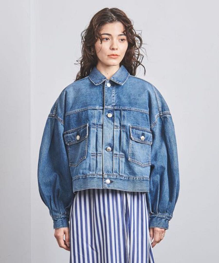 HYKE ハイク　バルーンスリーブ デニムジャケット 新品　サイズ1