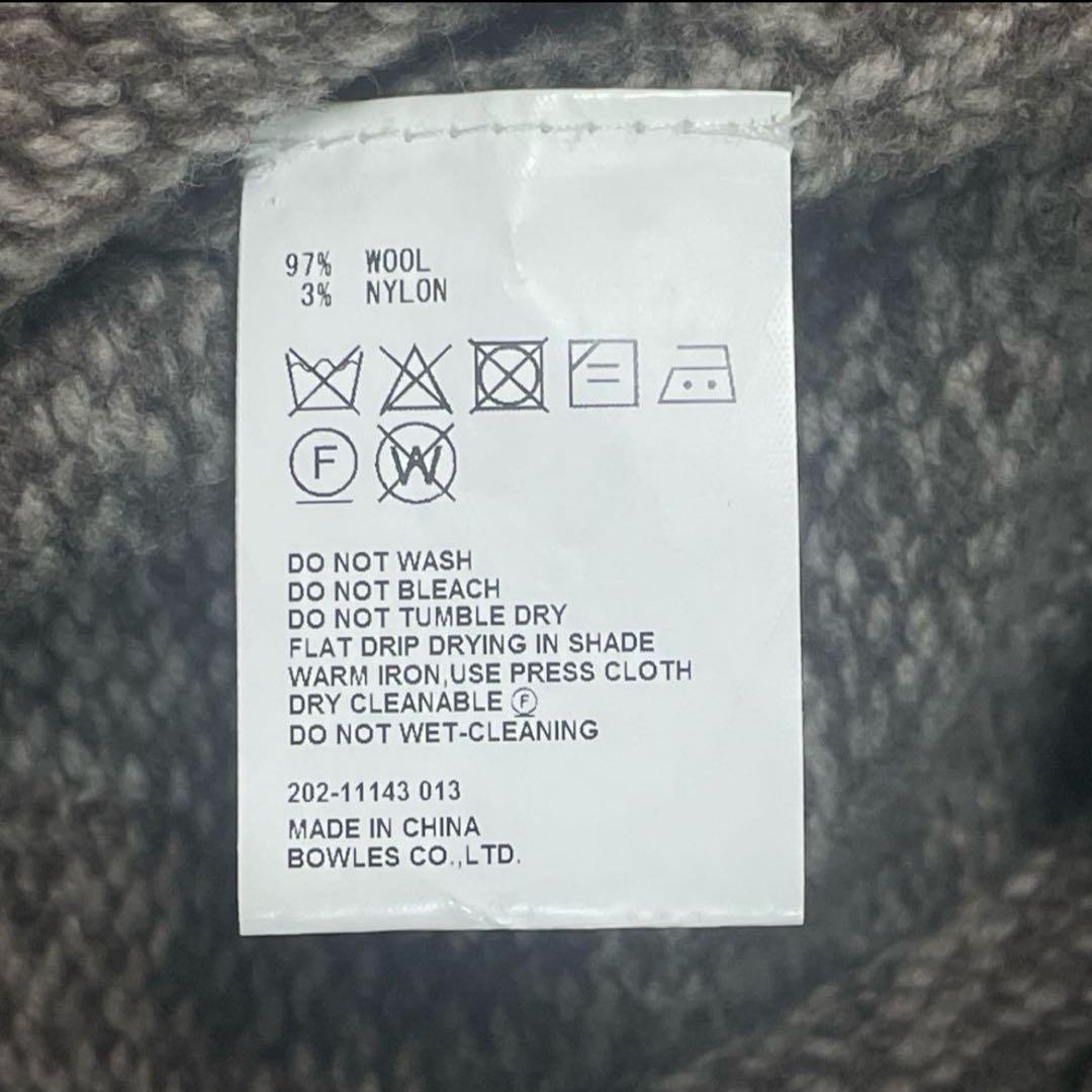 現行✨HYKE✨メランジ 厚手ロングニットワンピース オーバーサイズ