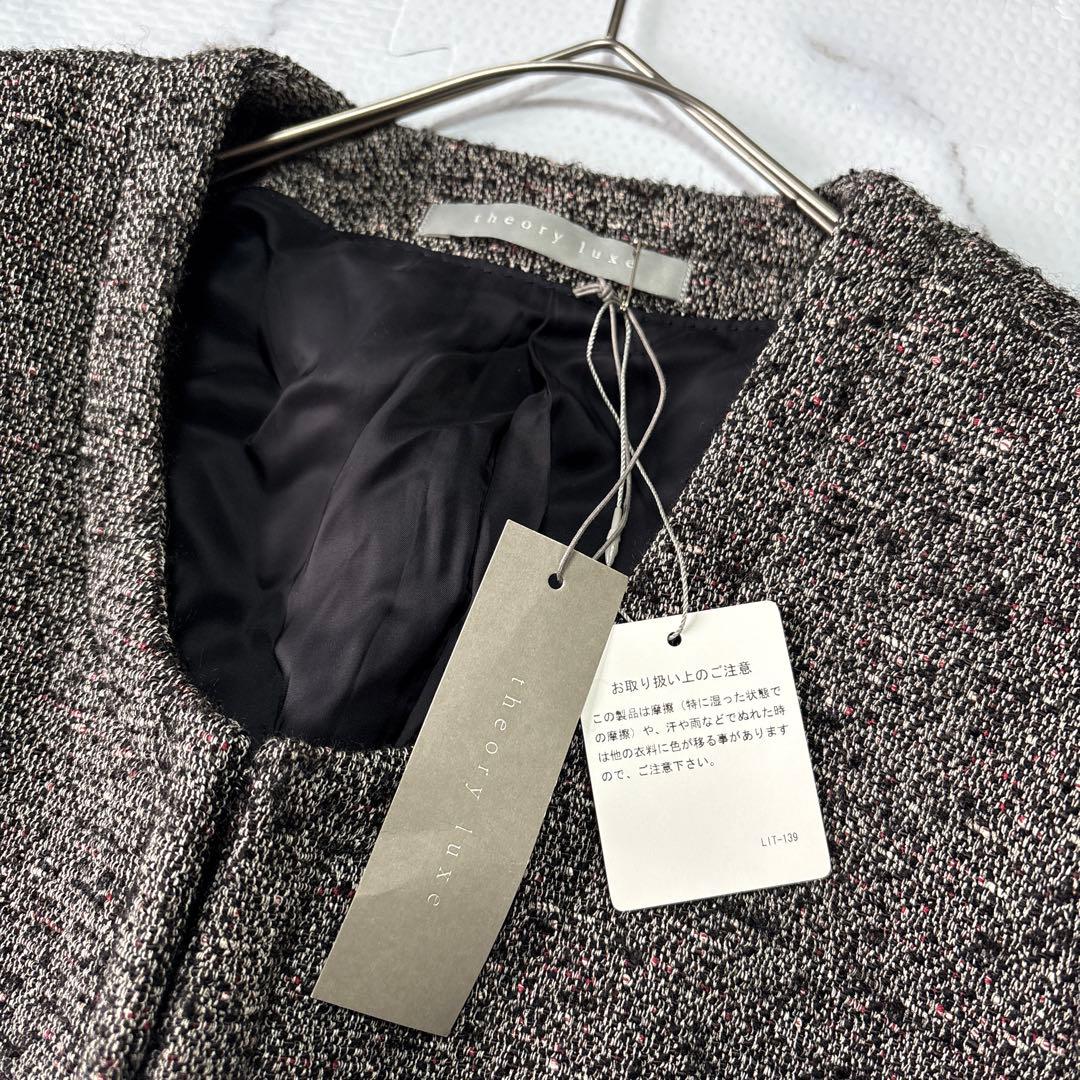 ✨未使用✨theory luxeセオリーリュクスJIHAN ノーカラージャケット