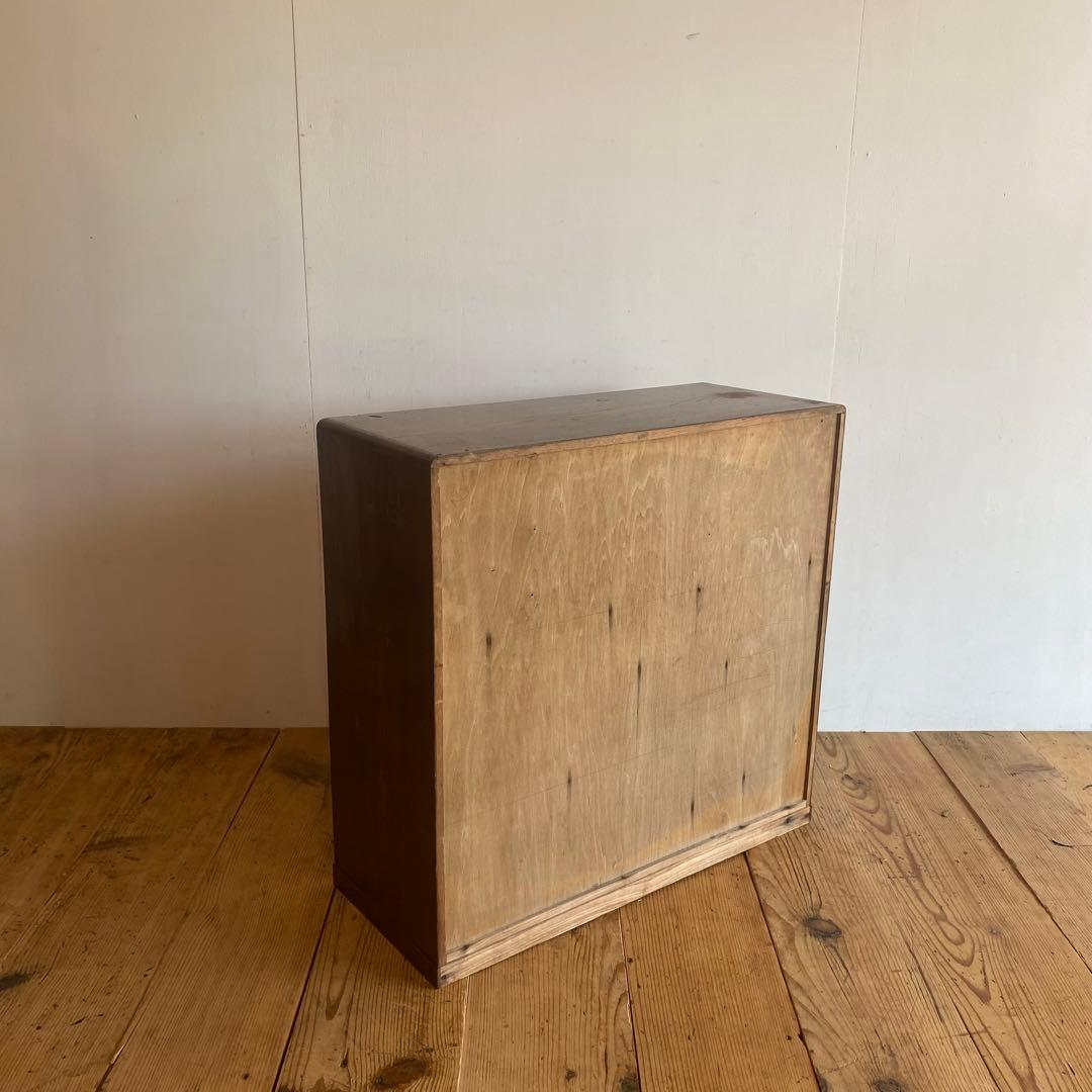 アンティーク ガラス 戸棚 キャビネット 箪笥 昭和レトロ y151