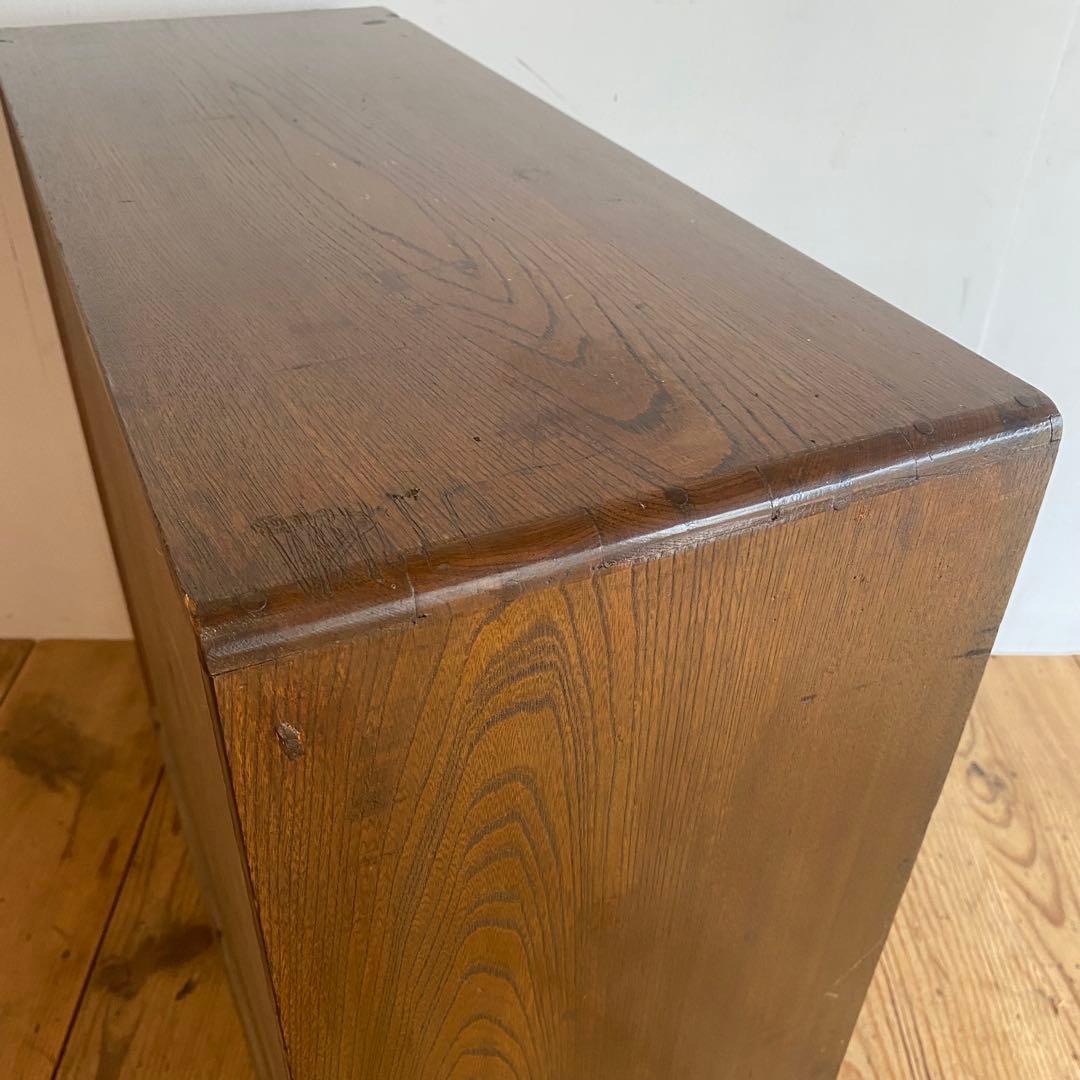 アンティーク ガラス 戸棚 キャビネット 箪笥 昭和レトロ y151