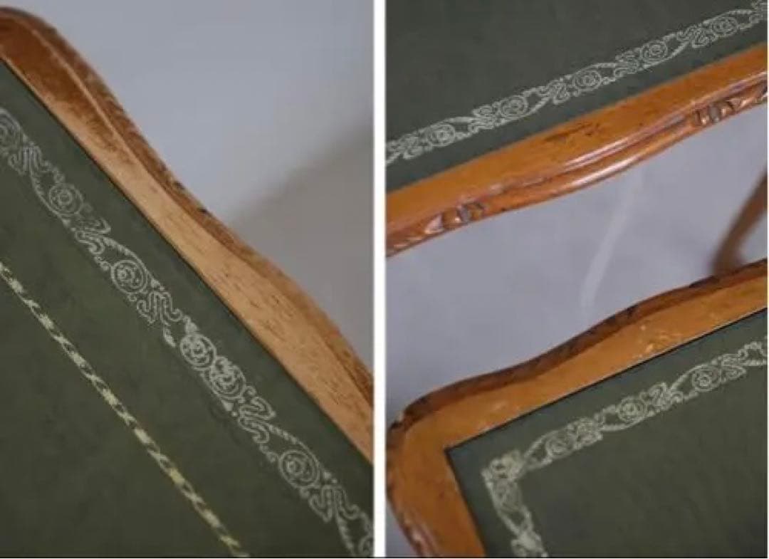 英国アンティーク猫脚ネストテーブル3台/木製机/サイドテーブル(88-211)