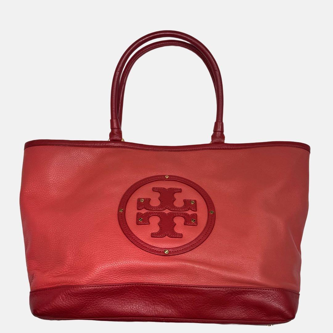 美品✨TORY BURCH トリーバーチ　デカロゴ　トートバッグ　大容量