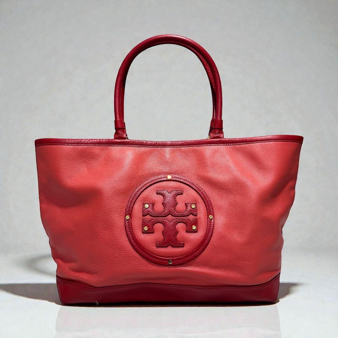 美品✨TORY BURCH トリーバーチ　デカロゴ　トートバッグ　大容量