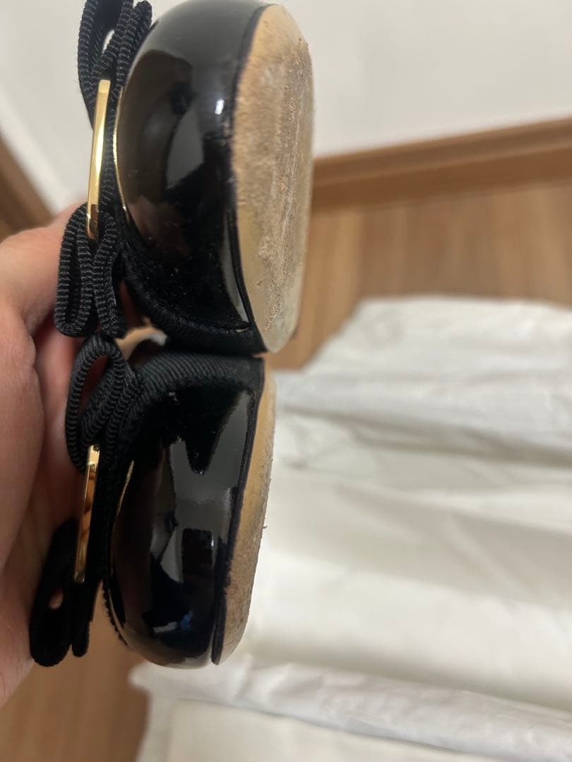 Salvatore Ferragamo ブラック フラットシューズ