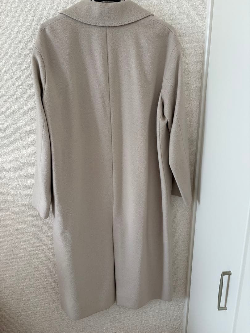 23区 アンゴラ混 チェスターコート ベージュ 38 クリーニング済み