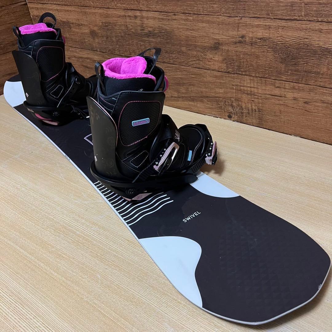 美品　SWIVEL サロモン　レディーススノーボード5点　ブーツ25cm