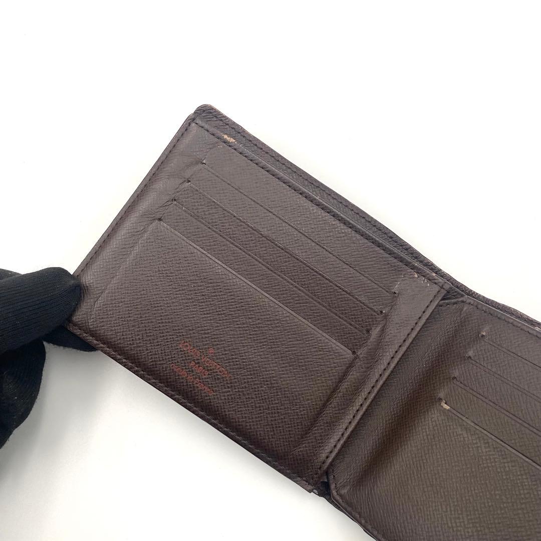 ルイヴィトン ダミエ ダミエ柄 ポルトフォイユ フロリン メンズ 二つ折り財布