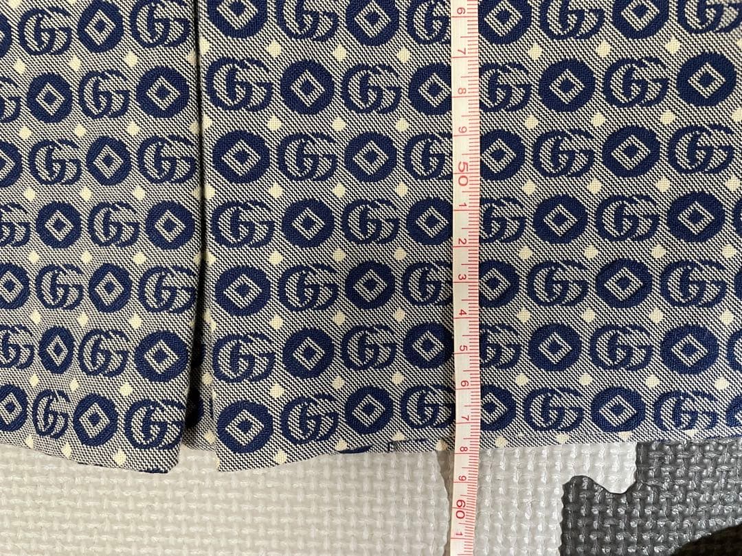 GUCCI 半袖ワンピース ネイビー