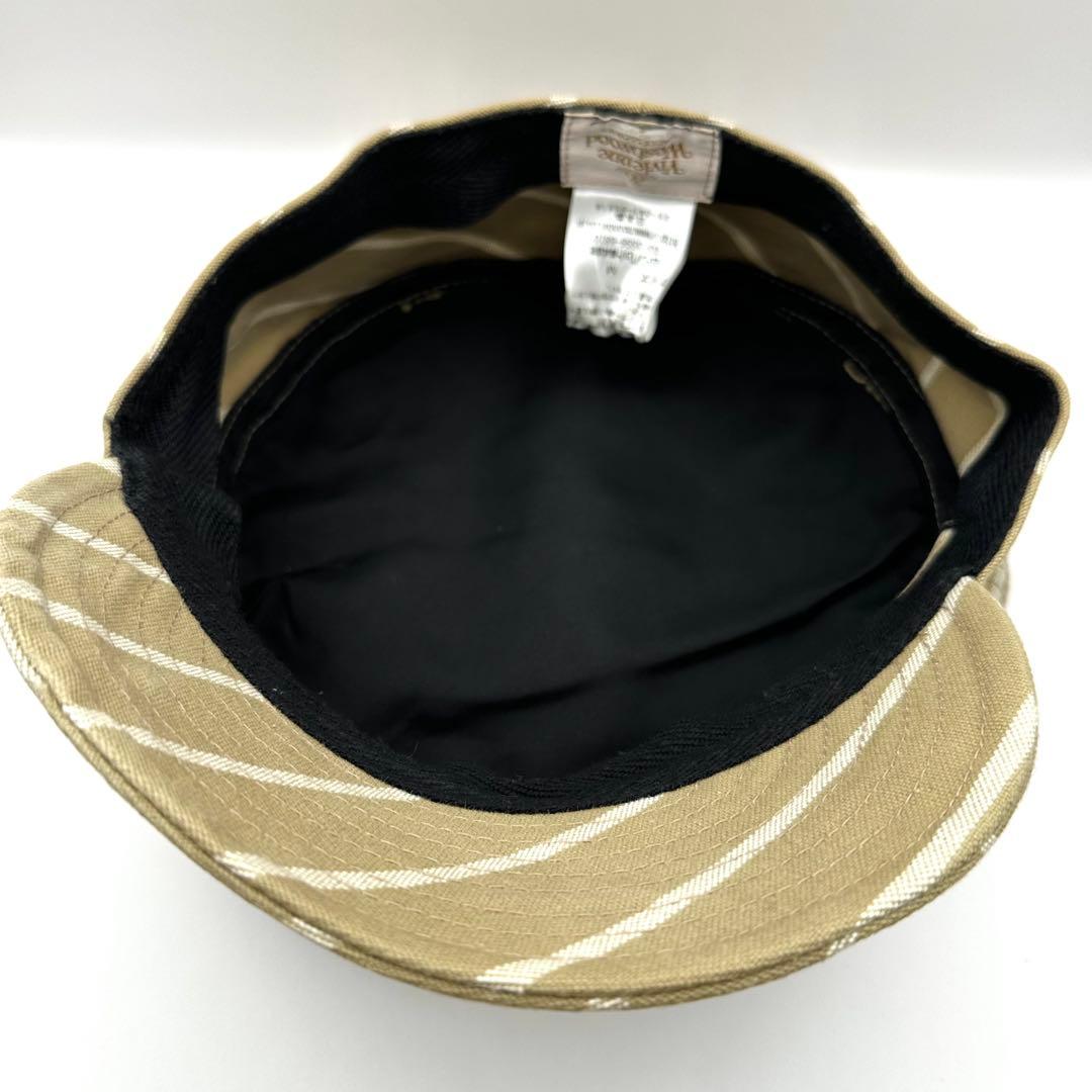 【美品】ヴィヴィアンウエストウッド キャスケット 帽子 オーブ 刺繍 M