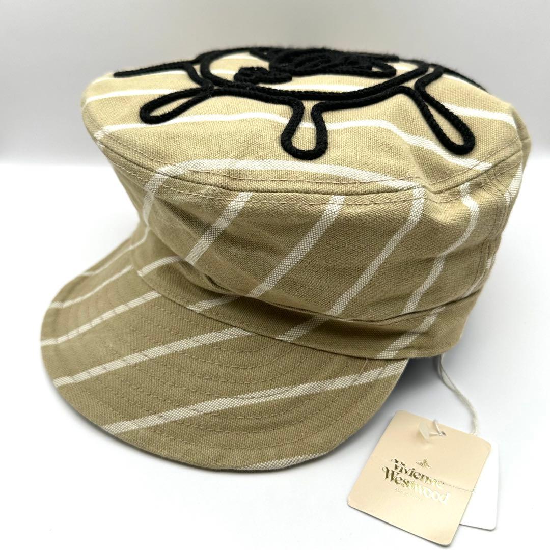【美品】ヴィヴィアンウエストウッド キャスケット 帽子 オーブ 刺繍 M