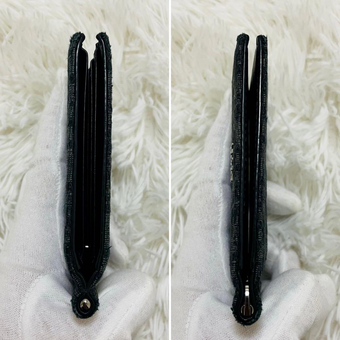 極美✨付属完備✨DIOR マネークリップ オブリーク レザー ブラック