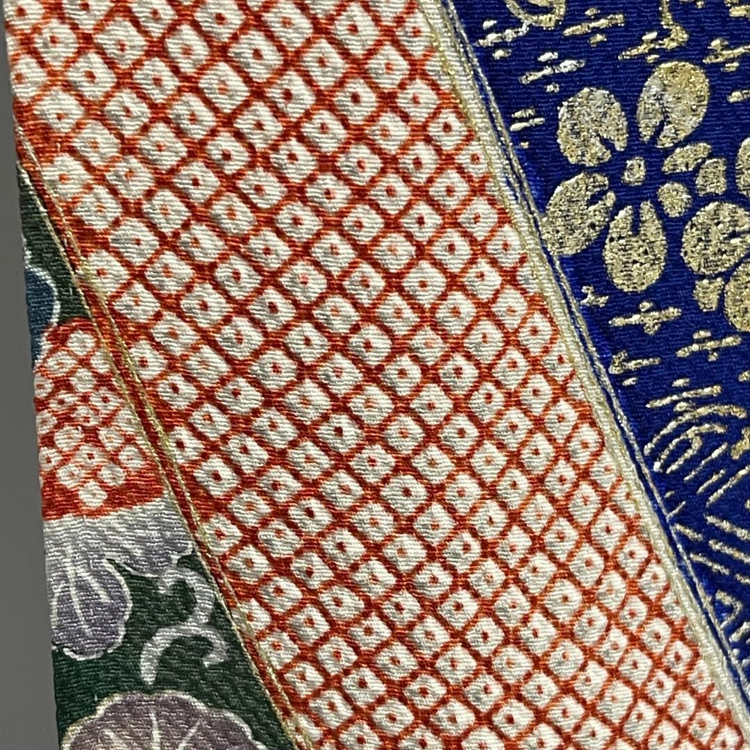 【新品未使用・仕立上・正絹】振袖－４＜金銀彩柄・ぼかし染め＞丈１５７㎝　裄６３㎝