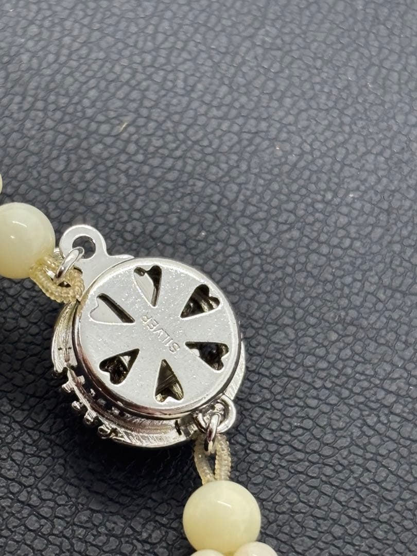 天然サンゴ　桃色白サンゴ 二重デザインネックレス 珊瑚　オシャレ上品