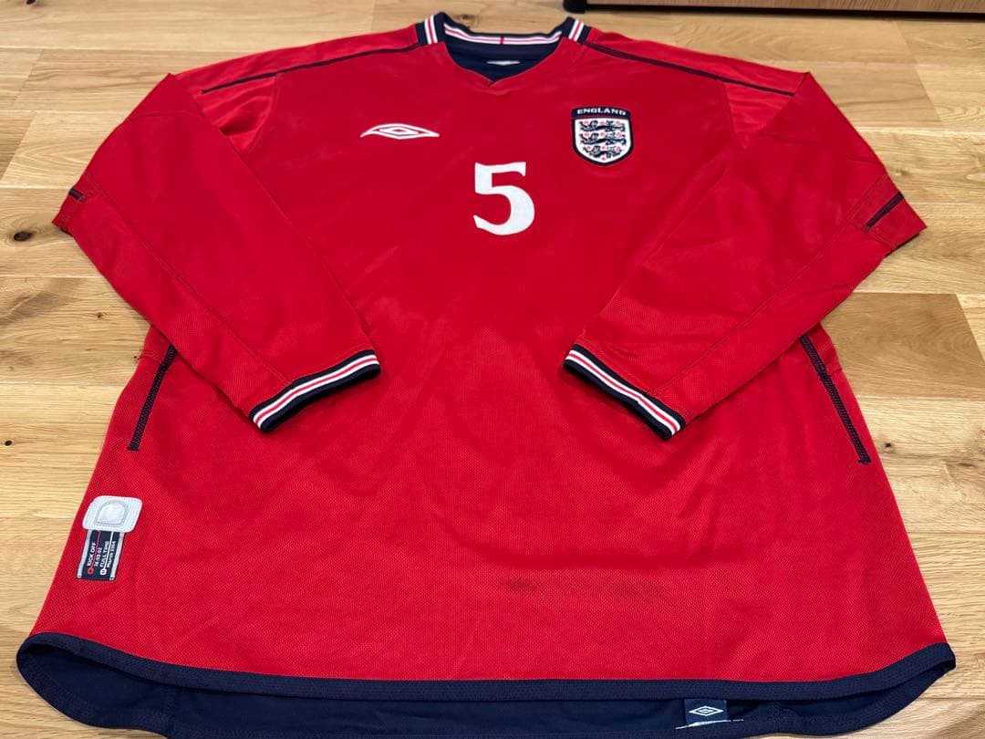 02ワールドカップモデル イングランド代表 長袖 ユニフォーム リバーシブル
