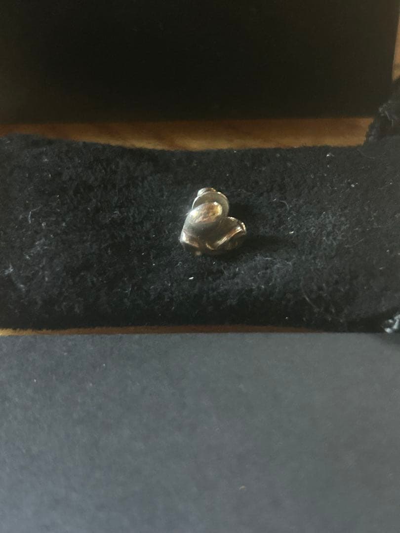 Chrome Hearts ハートスタッツピアス　クロムハーツsilver