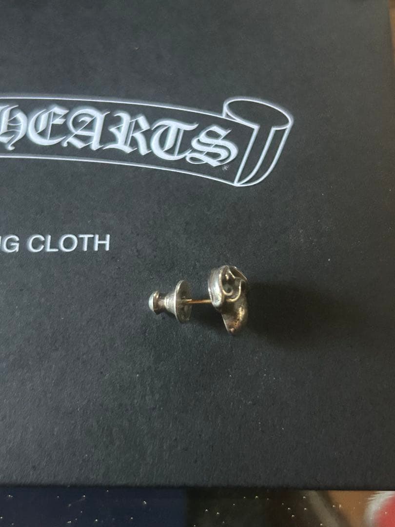 Chrome Hearts ハートスタッツピアス　クロムハーツsilver