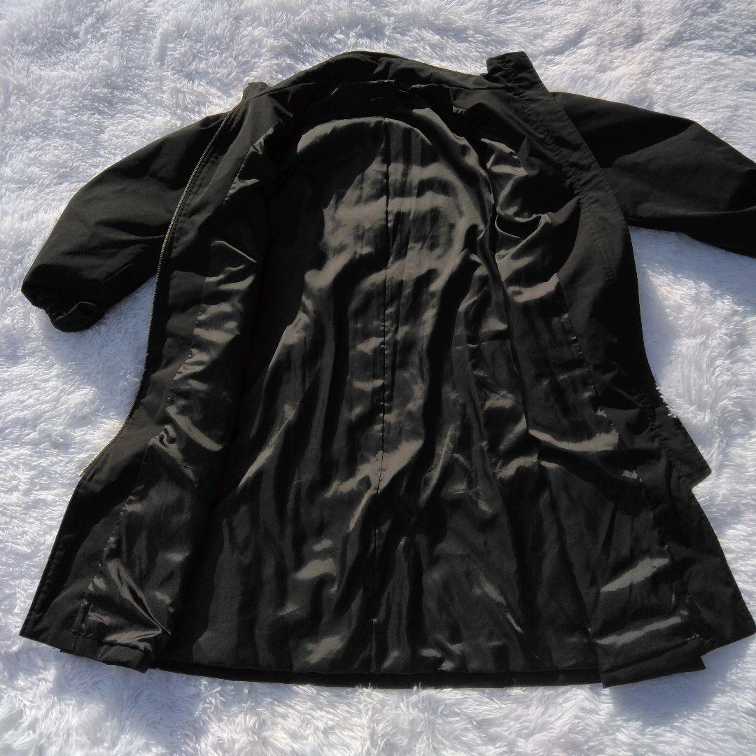 Spick & Span 中綿ボリュームスリーブロングコート 36 ブラック