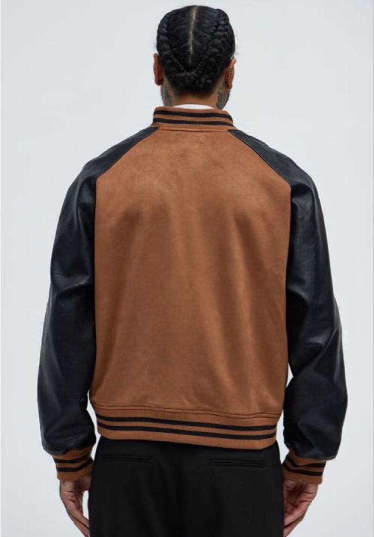 fashion nova スタジャン　VALLAD io着用　MLVINCE