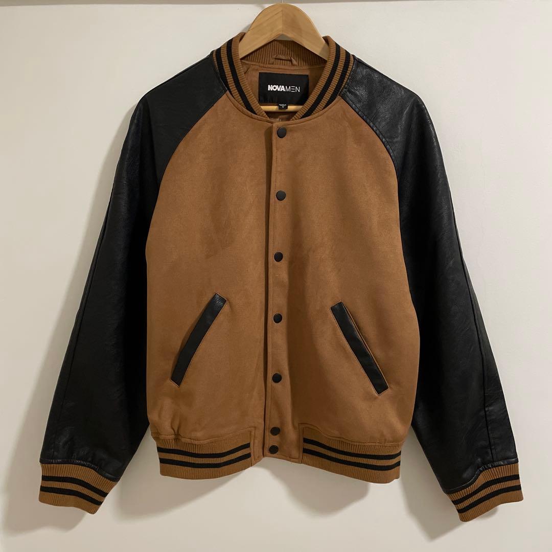 fashion nova スタジャン　VALLAD io着用　MLVINCE