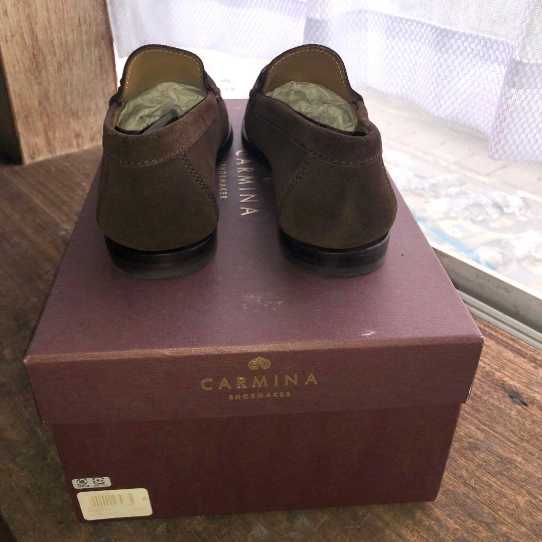 ひでし CARMINA brown suède bit Loafer