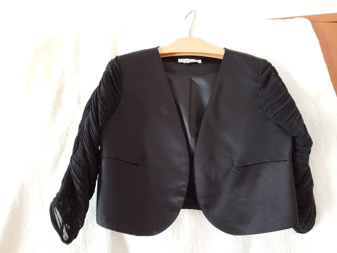 R's GOWN ブラック ノーカラーボレロ M　＆マザードレス