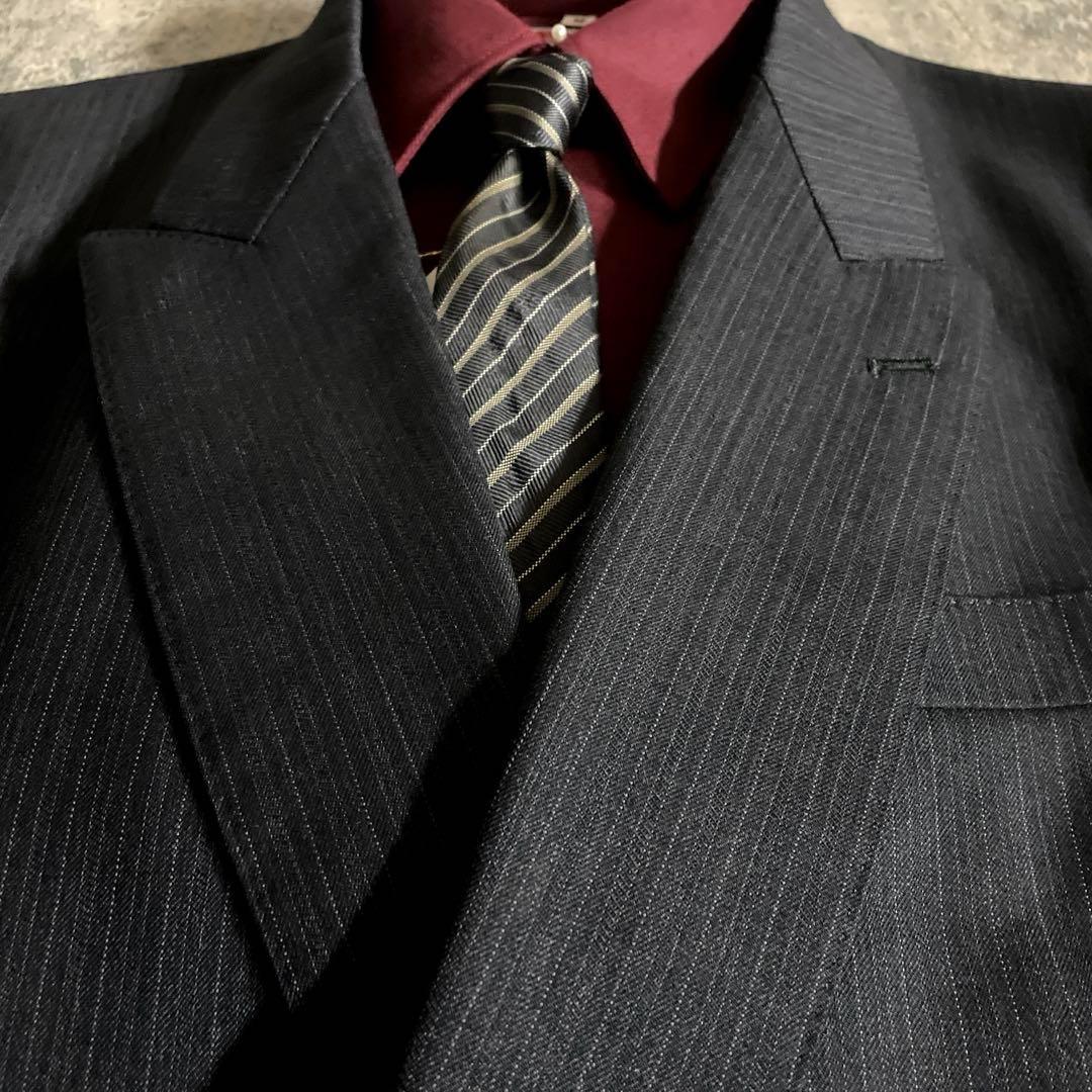 極美品 極上ウール ダブルブレストスーツ× ARMANI アルマーニネクタイ2本