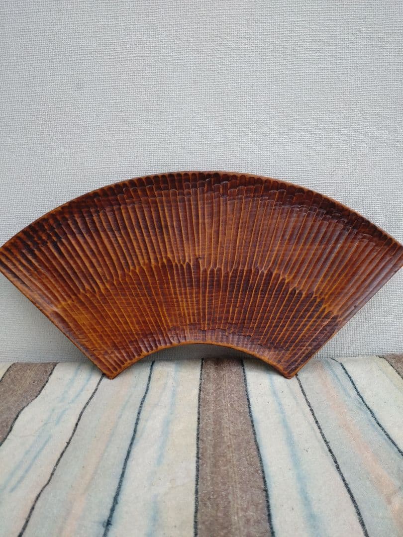 ビンテージ藤原盆　扇面　茶道菓子盆