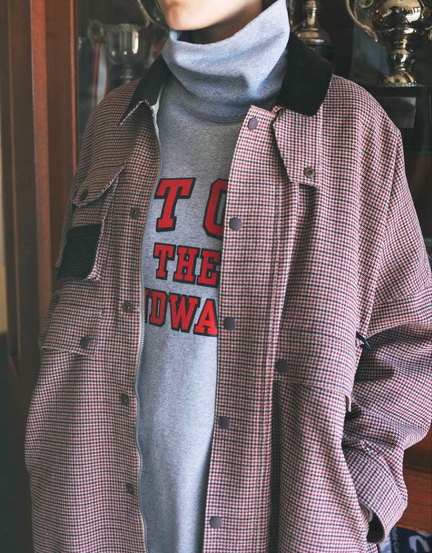 新品F/CE. CHECK HUNTING LONG COAT / エフシーイー