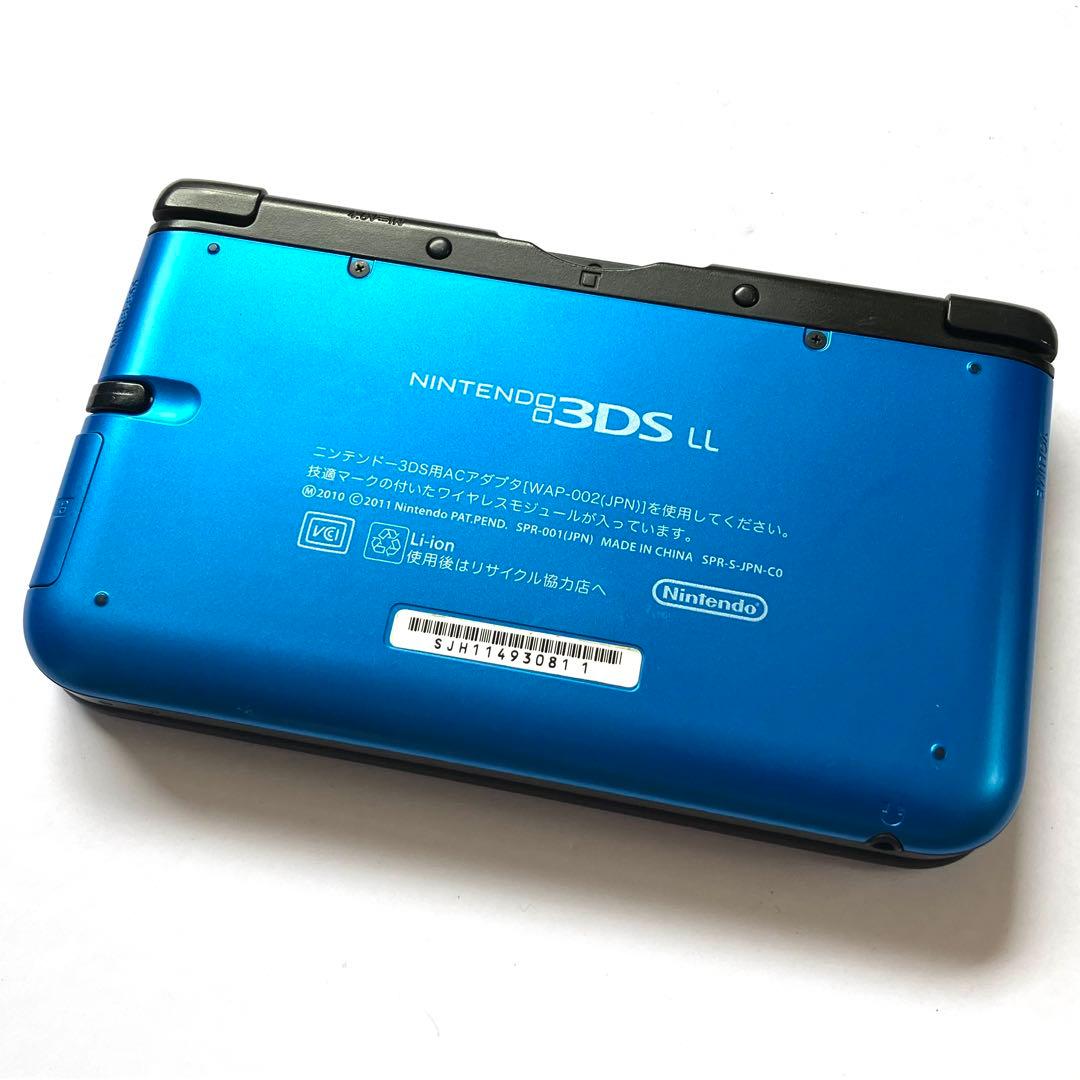 【美品】ニンテンドー3DS LL ブルー×ブラック 本体 ソフト3点付き
